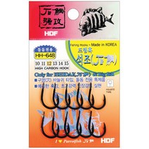 자바낚시 해동조구사 돌돔바늘 HH-648 바다낚시, 15호