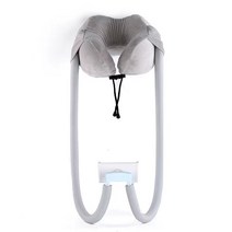 젤리피쉬 목베개 핸드폰거치대 신형 메모리폼 자바라 휴대용 목걸이 스마트폰 목 거치대, 그레이