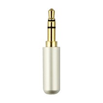 가전제품 전자기기 3.5mm 3 극 스테레오 잭 핀 남성 금도금 헤드폰 수리 어댑터 금속 합금 오디오 와이어 솔더 커넥터, 02 White_02 5 Pcs