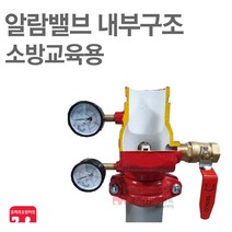 소방교육용 알람밸브 내부구조 그루브식 플랜지식, 03-그루브식(절개)_지지대포함