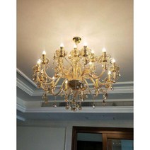 샹들리에 조명 크리스탈 대형 카페 인테리어 거실 식탁등 북유럽 엔틱, 14. 24 구 3 층 1.2 미터 직경