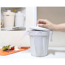 밀폐형 미니 음식물 쓰레기통 1~2인용 냉동보관 1리터 마마굿즈, 그레이
