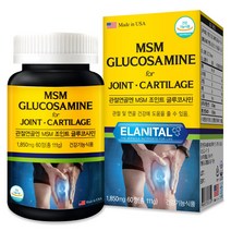 관절연골엔 MSM 엠에스엠 조인트 글루코사민, 60정, 3개