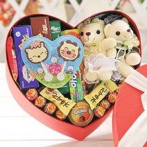 레드하트박스(대) 발렌타인 화이트 데이 사탕 선물연예인 짱마니닷컴, 1개