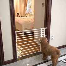 강아지 울타리 가림막 보호막 펜스, 흰색 / 길이 59-100cm 높이 36cm