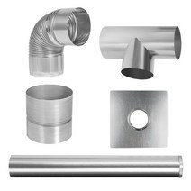 난로 연통 110mm일자연통 엘보연통 티연통 창문막이, 110mm 티연통