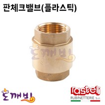 도깨비-라스텔리 판체크밸브(플라스틱) Art.480 15A~100A /원형체크밸브 /RASTELLI, 100A