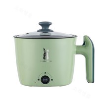 소확행홈다용도 멀티쿠커휴대용 라면포트 1.8L R27, 단층 민트 그린, 스테인리스 내담