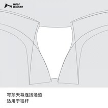 게르 몽골 유르트 돔 캐노피 은색 코팅 선 스크린 달걀 큰 텐트 야외 캠핑 넓은 공간 초대형 천막 라운드, 17/돔 캐노피 연결 채널 [알루미늄 폴에 적용 가능]