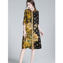 린넨 원피스 마 빅사이즈 롱 리넨 여성용 보호 꽃 프린트 셔츠 드레스 새틴 실크 긴 이브닝 파티 비치 여름 선드레스