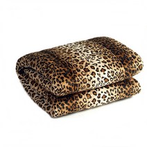 레오파드 극세사 싱글 1인용 전기요 매트 겨울 난방 침대 바닥 따다단실내, 레오파드2인용더블