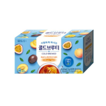 담터 콜드브루티 복숭아 패션후르츠 홍차 20T, 10개