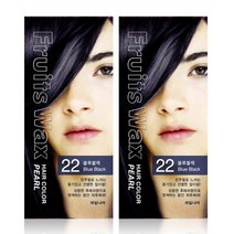 과일나라 진주펄 염색약 22호 블루블랙 1+1 패션칼라, 진주펄 염색약 22호 블루블랙 1+