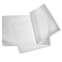 MODERN TWIST 100% 플라스틱 프리 실리콘 테이블 탑 다이닝 장식 현대적인 디자인 리넨 프린트 데님 미국직송, Pebbles, 화이트.