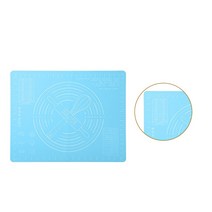 베이킹 매트 소프트 실리콘 반죽 패드 롤링 접이식 비 스틱 스케일 매트 반죽 반죽 핑크, 유형3