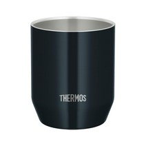 써모스 JDH-280 360ml 보온 보냉 진공단열 머그컵 스테인레스, 360mlml, 블랙