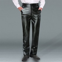 남자 가죽 바지 긴 레더 팬츠 라이더 스판 양가죽 진 방한복 9부 오토바이 빅사이즈