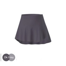 발레 홀 색 댄스 드레스 여성 레오타드 스커트 사이드 스플릿 연습 리나 타이즈, lxl 핏 165-175cm, 다크 그레이
