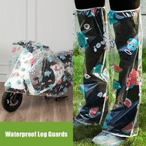 바이크커버 만화 투명 오토바이 방수 커버 + 다리 보호 자전거 먼지 180/220cm 야외 스쿠터 레인, 02 B_02 220x120cm