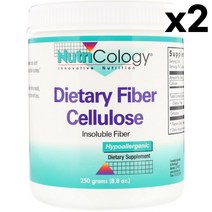 Nutricology Dietary Fiber Cellulose Powder 뉴트리콜로지 다이어터리 파이버 셀룰로오즈 파우더 250g 2팩, 1개, 기본