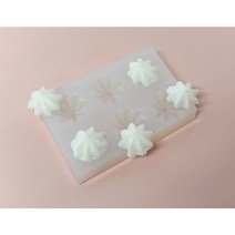 리얼 머랭 6구 실리콘몰드 캔들 비누 석고방향제 diy