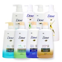 도브 뉴트리티브 솔루션 680ml 샴푸 / 컨디셔너 x4개, A01　