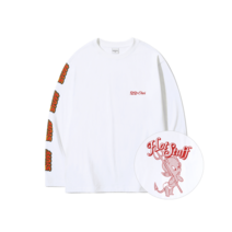 OIOI 오아이오아이 HOT STUFF LONG SLEE 리VE 티셔츠 WHITE