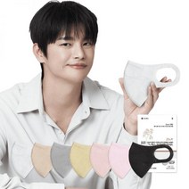 시노텍스 서인국 포토카드 프리미엄라이트 새부리형 귀편한 얇은 덴탈처럼 숨쉬기 편한 마스크, 중형(M) 30매, Light살구핑크