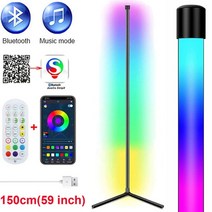 거실 스탠드조명 장스탠드 조명 플로어스탠드 디머블 코너 플로어 램프 150cm 스탠드 tuya smart rgb led 무드 라이트 for 침실 nordic home decor, 150cm-블루투스
