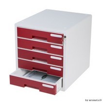 시스맥스 서랍형 문서 보관함 서류함 5단 10205, NAVY