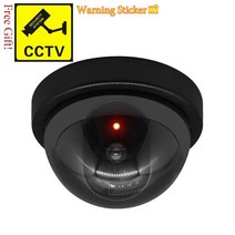 매장CCTV 펫 현관 홈 강아지 CCTV 크리 에이 티브 블랙 플라스틱 돔 cctv 더미 카메라 깜박임 aa 배터리 감시 보안 시스템을 통해 가짜 카메라 전원을 주도, 검은색