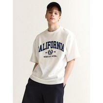 후아유 공용 캘리포니아 레터 반팔티(오버핏) WHRAD2324U