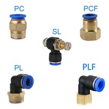 수도용pe관 농업용 배수로관 부속 커넥터 16mm 20mm 50mm 1pcs 공압 퀵 pcf pc pl sl pb 4mm-12mm 호스 튜브, 2-카키색 옷감
