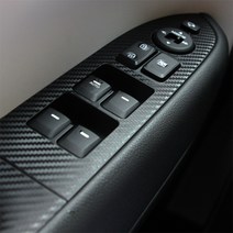 더뉴레이 카본 데칼 스티커 윈도우 기어, 02-3터보스타트버튼, 블랙유광, 1개