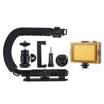 카메라짐벌 야외촬영 스테빌라이저 DSLR 균형 안정기, 03.U자형 흔들림방지 카메라짐벌 패키지2