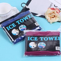 스포츠 수건 쿨수건 아이스 등산 타올 스포츠수건 운동수건 쿨타월 땀수건, 1개, 브라운