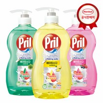 헨켈 [프릴 300ml 증정] 프릴 베이킹소다 주방세제 본품750ml or 리필1L X 3개, 1L(리필)레몬3개