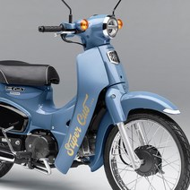 LINE CUT 혼다 슈퍼커브110 튜닝 로고 반사 데칼 스티커 SP-08, 노랑유광