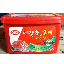 매운 맛있는 소스 2배 태양초 고추장 삼화 3kg X4개태양초 고추장 마늘 고추장소스 전통고추장 매운고추장 맛있는고추장 대용량 식자재 식자제 식자재쇼핑몰 식자재마트 식당 식당용 업소 업소용 전문 전문점 전문점용, 본상품