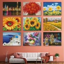 보석십자수 DIY 비즈 보석 캔버스 액자형 40x50 큐빅 인테리어, 쿠팡 A-012