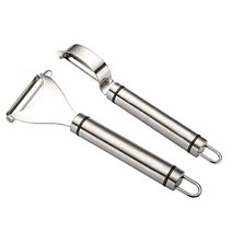 LOMONI Stainless Steel 304 Peeler Multi-function Double-blade Planer Peeling Shark Planer Grater Kit, 1