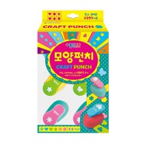 [문구조아] 종이나라 모양펀치 6종 세트 소 1cm, 1개