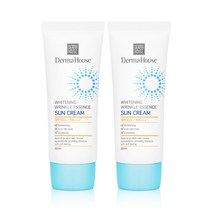 더마하우스 미백 링클 에센스 썬크림50mlx2개 SPF50+++(미백 주름개선 자외선차단) /미백+탄력+자외선차단, 2개, 50ml
