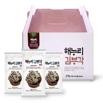 해누리 찹쌀 통김부각 3봉 선물세트/ *화사 남원김부각/ 주전부리, 전통맛 3봉, 70g