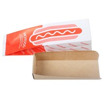 벅스웨이 종이트레이(크라프트) 100장+핫도그종이봉투 100장