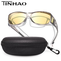TINHAO 안경 위에 착용하는 야간 운전 안경