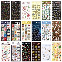 쁘띠팬시 겨울 크리스마스 스티커 30종 산타 눈꽃 펭귄