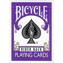 Bicycle 퍼플 라이더백 트럼프 데크 포커 사이즈