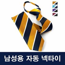 남성 상견례 격식 모임 스트라이프 자동 넥타이