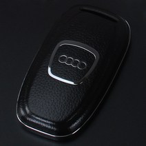 오토데코 아우디(AUDI) 고급형 키홀더 키케이스 키링 열쇠고리, 1)블랙(키케이스)